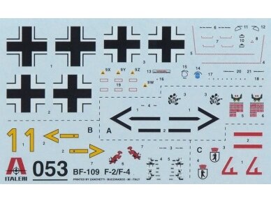 Italeri - Messerschmitt 109 Model set, 1/72, 71053 2