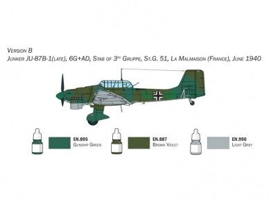 Italeri - Junker Ju-87B Stuka Model Set, 1/72, 72010 7