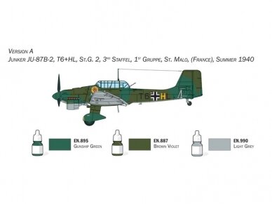 Italeri - Junker Ju-87B Stuka Model Set, 1/72, 72010 6