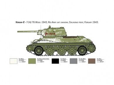 Italeri - T-34/76 Model 1943 Early Version Premium Edition, 1/35, 6570 14