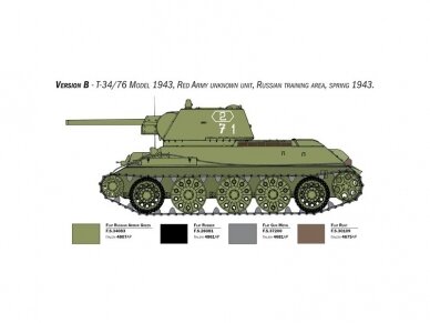 Italeri - T-34/76 Model 1943 Early Version Premium Edition, 1/35, 6570 11