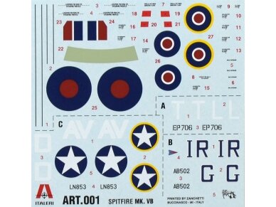 Italeri - Spitfire Mk.Vb. dovanų komplektas, 1/72, 71001 1