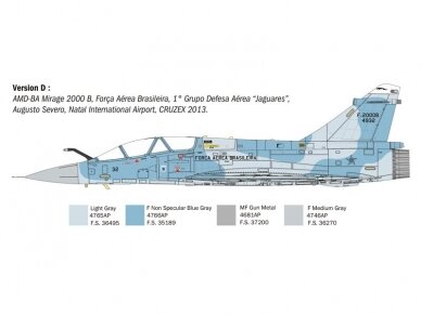 Italeri - Dassault Mirage 2000 B/D, 1/72, 90023 6 Italeri - Dassault Mirage 2000 B/D, 1/72, 90023 6