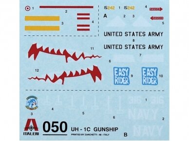 Italeri - UH-1C Gunship Model set, 1/72, 71050 5