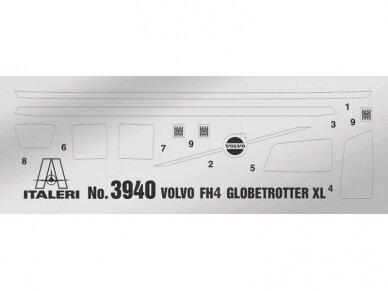 Italeri - Volvo FH16 Globetrotter XL, 1/24, 3940 13 Italeri - Volvo FH16 Globetrotter XL, 1/24, 3940 13