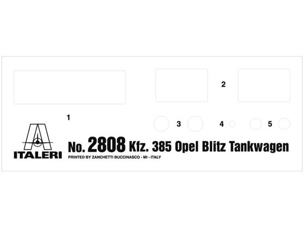 Italeri - Opel Blitz Tankwagen Kfz.385, 1/48, 2808 6 Italeri - Opel Blitz Tankwagen Kfz.385, 1/48, 2808 6