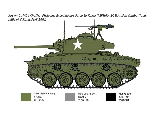 Italeri - M24 Chaffee Korean War, 1/35, 6587 9 Italeri - M24 Chaffee Korean War, 1/35, 6587 9