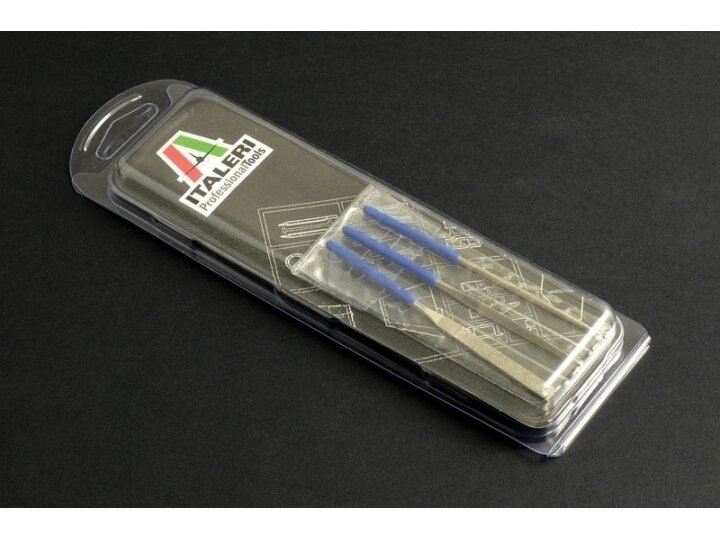 Italeri - 3pcs mini diamond file set (100mm), 50820