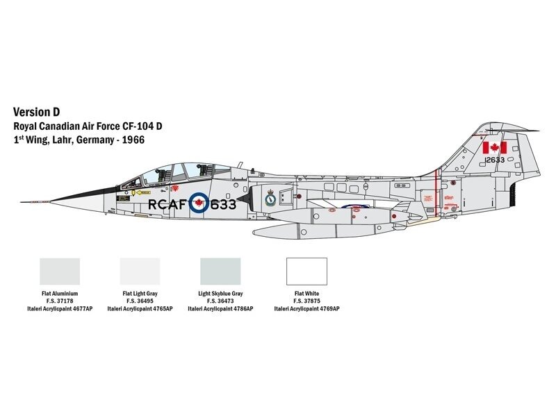 Italeri - Lockheed Martin TF-104G Starfighter, 1/32, 2509 17 Italeri - Lockheed Martin TF-104G Starfighter, 1/32, 2509 17