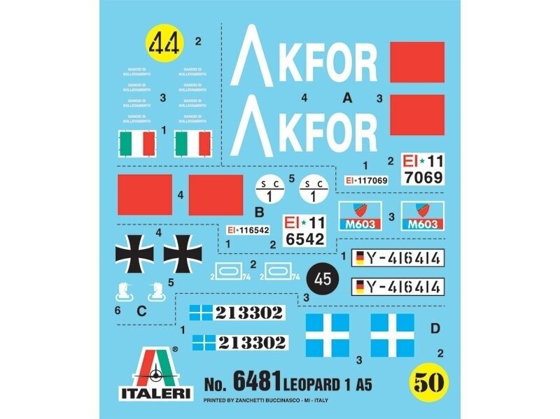 Italeri - Leopard 1A5, 1/35, 6481 6 Italeri - Leopard 1A5, 1/35, 6481 6