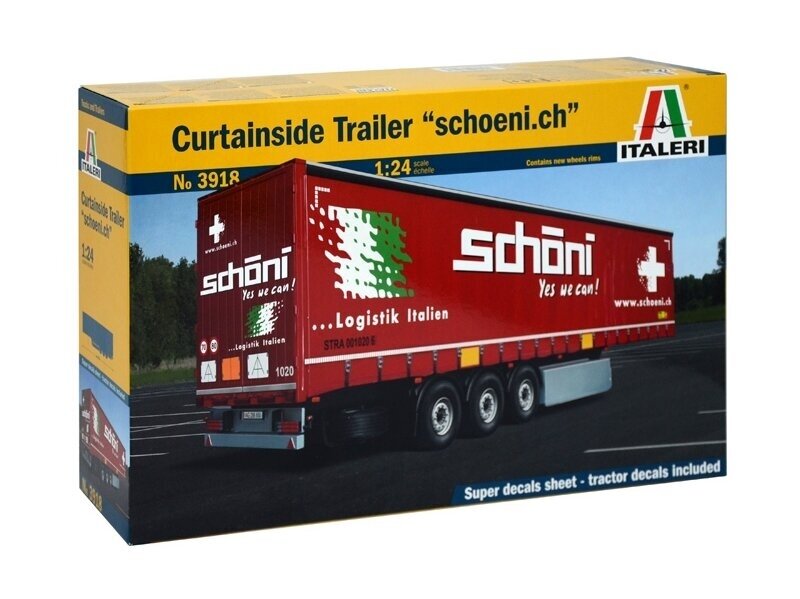 Italeri - Curtainside Trailer "Schoeni.ch", 1/24, 3918 Italeri - Curtainside Trailer "Schoeni.ch", 1/24, 3918