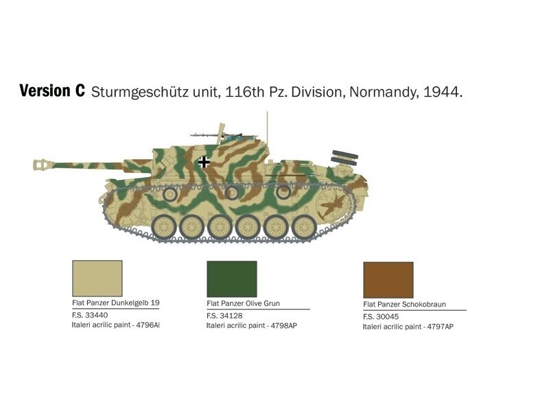 Italeri - Stug III - Sturmhaubitze 105, 1/56, 25756 5 Italeri - Stug III - Sturmhaubitze 105, 1/56, 25756 5