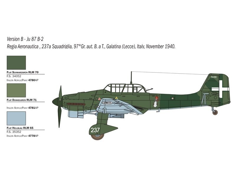 Italeri - Junkers JU 87 B-2/R-2 Stuka "Picchiatello", 1/48, 2769 11 Italeri - Junkers JU 87 B-2/R-2 Stuka "Picchiatello", 1/48, 2769 11