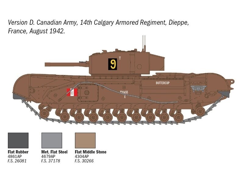 Italeri - Churchill Mk.III, 1/72, 7083 9 Italeri - Churchill Mk.III, 1/72, 7083 9