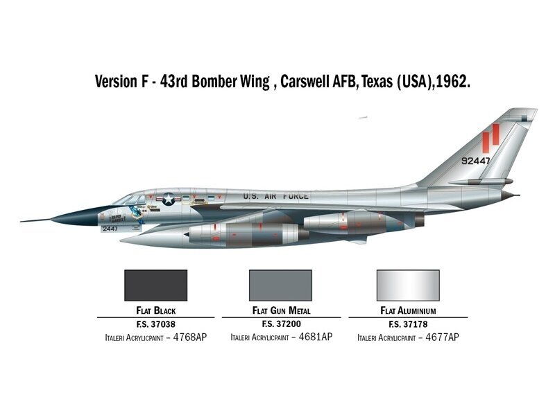 Italeri - B-58 Hustler, 1/72, 1142 11 Italeri - B-58 Hustler, 1/72, 1142 11