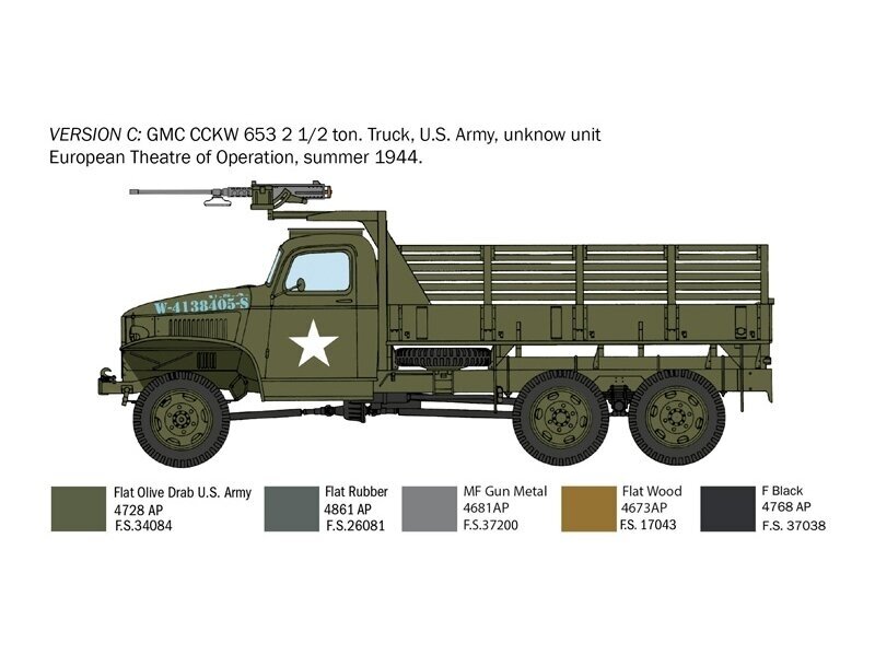Italeri - GMC 2 1/2 Ton. 6x6 Truck "D-Day 80° Anniversary", 1/35, 6271 7 Italeri - GMC 2 1/2 Ton. 6x6 Truck "D-Day 80° Anniversary", 1/35, 6271 7