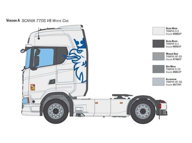 Italeri - Scania 770 S V8 "White Cab", 1/24, 3965 15 Italeri - Scania 770 S V8 "White Cab", 1/24, 3965 15