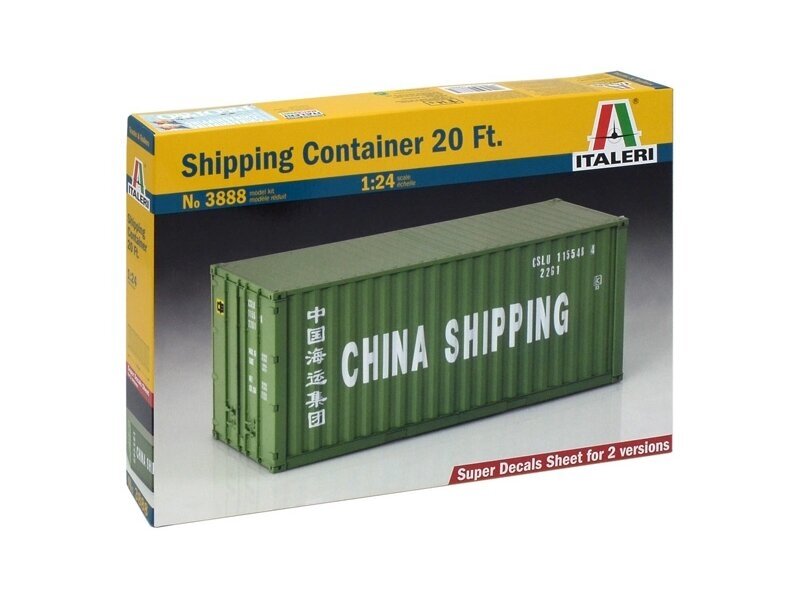 Italeri - Shipping Container 20 Ft., 1/24, 3888 Italeri - Shipping Container 20 Ft., 1/24, 3888