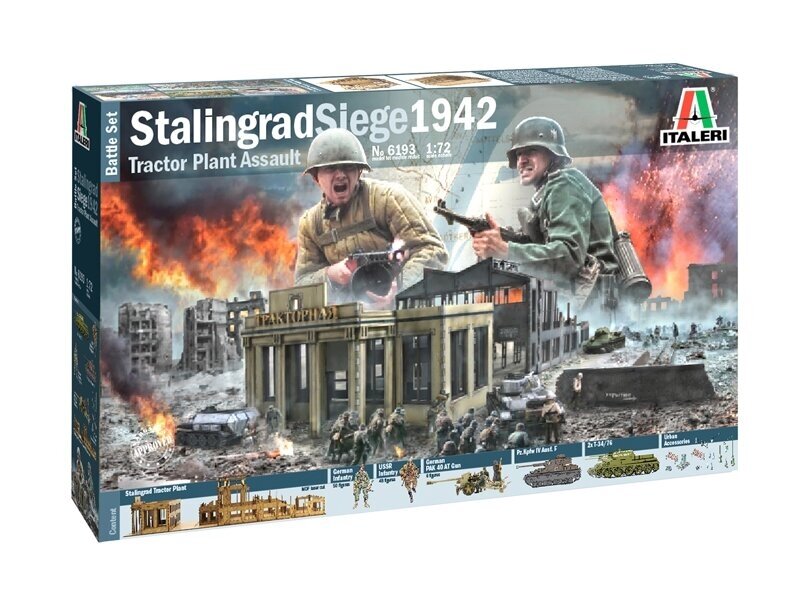 Italeri - Stalingrad Siege 1942 - Tractor Plant Assault Battle Set, 1/72, 6193