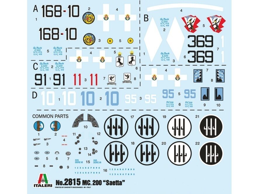 Italeri - Macchi C.200 Saetta, 1/48, 2815 5 Italeri - Macchi C.200 Saetta, 1/48, 2815 5