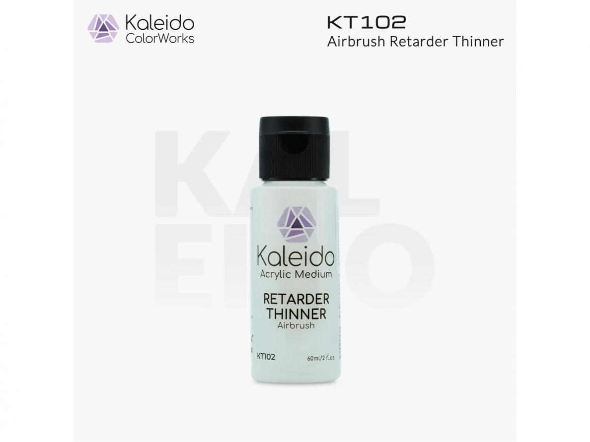 Kaleido ColorWorks - Airbrush Retarder Thinner, 60ml, KT102 Kaleido ColorWorks - Airbrush Retarder Thinner, 60ml, KT102