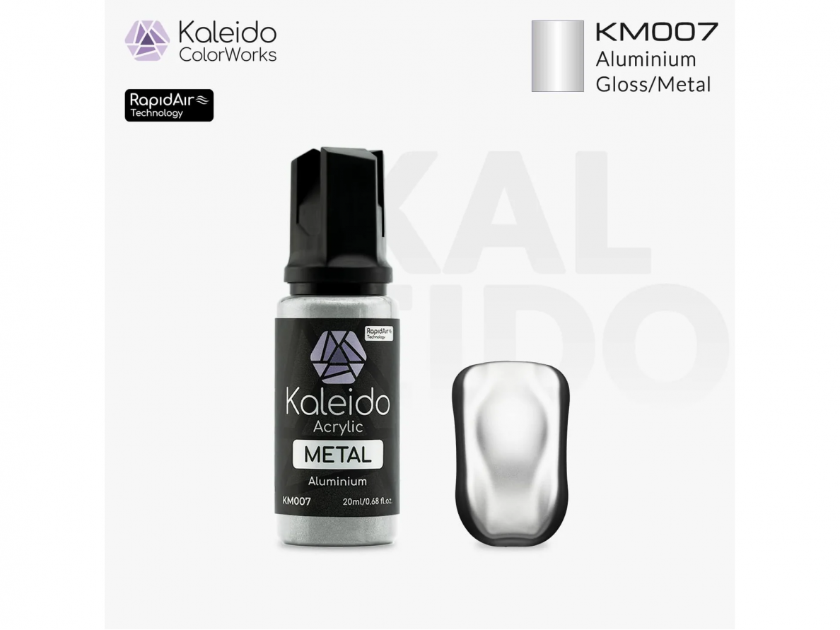 Kaleido ColorWorks - Acrylic paint Aluminium, Metal Colors 20ml, KM007 Kaleido ColorWorks - Acrylic paint Aluminium, Metal Colors 20ml, KM007