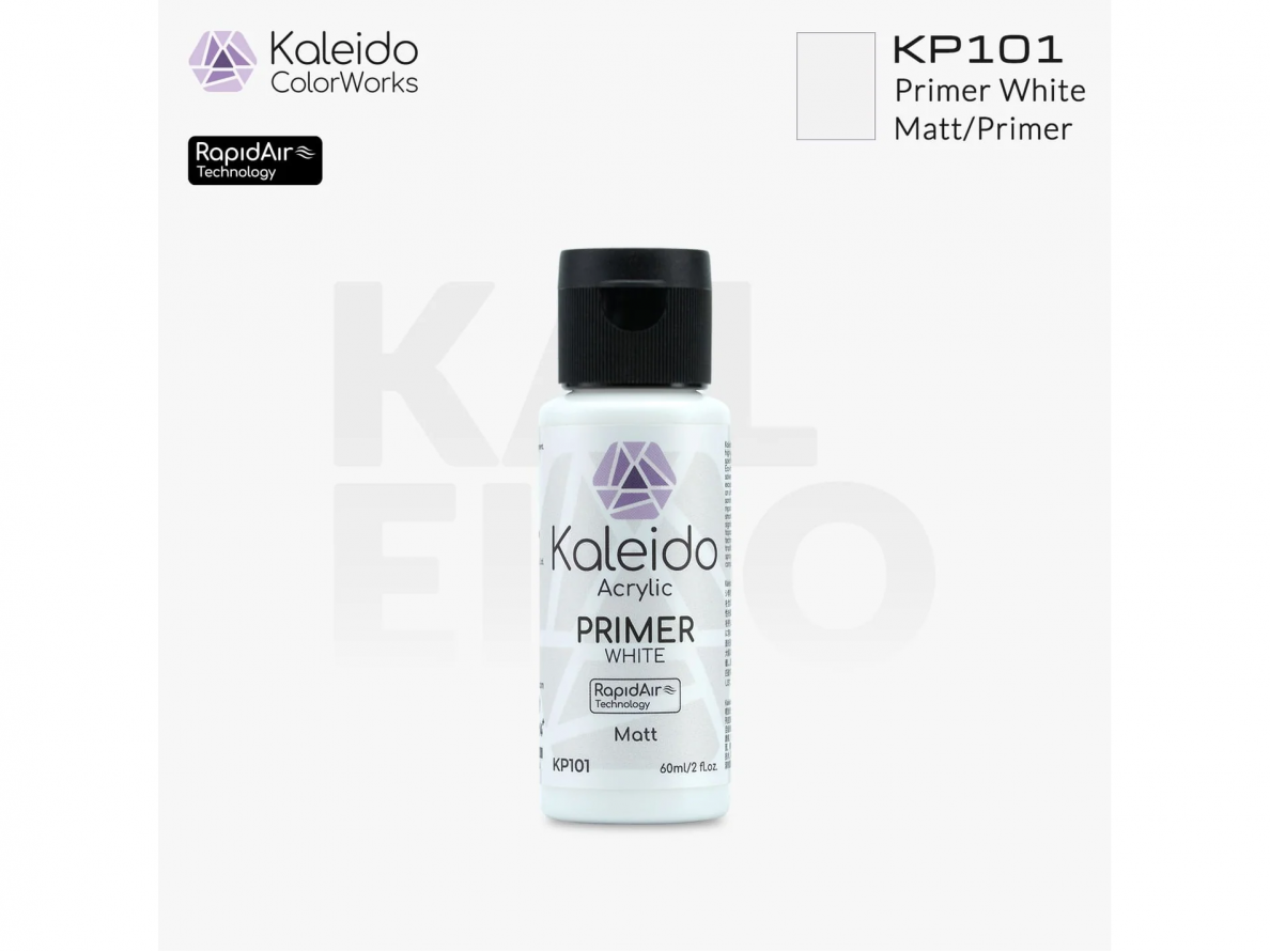Kaleido ColorWorks - Primer White (Gruntas), 60ml, KP101 Kaleido ColorWorks - Primer White (Gruntas), 60ml, KP101
