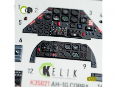 Kelik - Bell AH-1G Cobra interior 3D decals for ICM, 1/35, 35021 3 Kelik - Bell AH-1G Cobra interior 3D decals for ICM, 1/35, 35021 3
