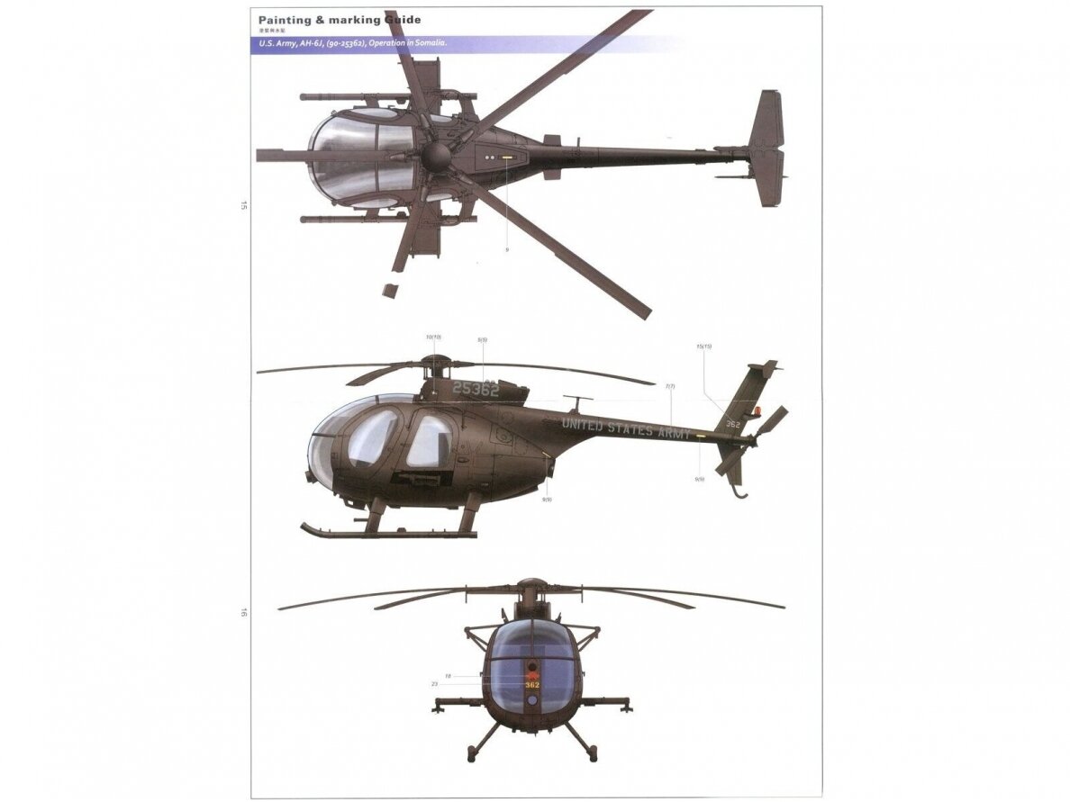 Kitty Hawk/Zimi Model - Hughes 500 AH-6J/MH-6J Little Bird Nightstalkers, 1/35, 50003 8 Kitty Hawk/Zimi Model - Hughes 500 AH-6J/MH-6J Little Bird Nightstalkers, 1/35, 50003 8