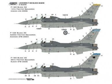 KINETIC - F-16D Block 30/40/50 USAF, 1/48, 48105 6