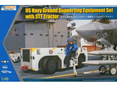KINETIC - US Navy Ground Supporting Equipment Set with STT Tractor, 1/48, 48115