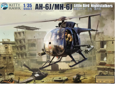 Kitty Hawk/Zimi Model - Hughes 500 AH-6J/MH-6J Little Bird Nightstalkers, 1/35, 50003