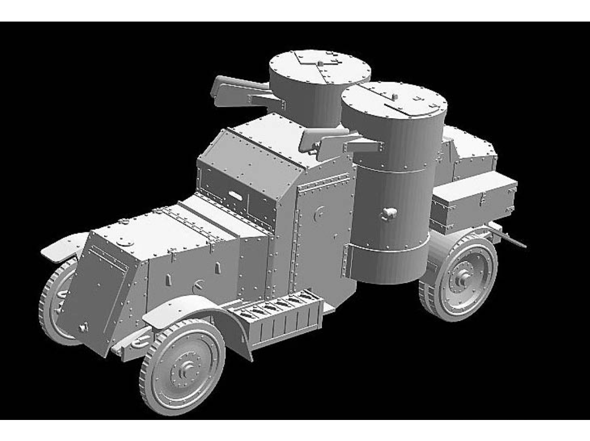Master Box - British Armoured Car, Austin MK IV WW I Era., 1/72, 72008 9 Master Box - British Armoured Car, Austin MK IV WW I Era., 1/72, 72008 9