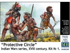 Master Box - "Protective Circle" Indian Wars series, XVIII century. Kit №1, 1/35, MB35209