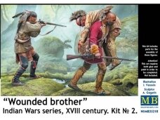 Master Box - “Wounded brother” Indian Wars series, XVIII century. Kit №2, 1/35, MB35210