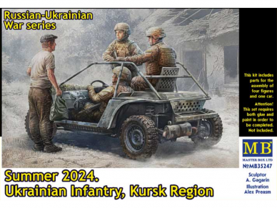 Master Box - Summer 2024 Ukrainian Infantry. Kursk Region (Ukrainian-Russian War series), 1/35, MB35247 Master Box - Summer 2024 Ukrainian Infantry. Kursk Region (Ukrainian-Russian War series), 1/35, MB35247