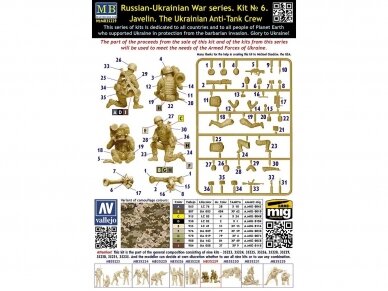 Master Box - Russian-Ukrainian War series, kit № 6 Javelin. The Ukrainian Anti-Tank Crew, 1/35, MB35229 1 Master Box - Russian-Ukrainian War series, kit № 6 Javelin. The Ukrainian Anti-Tank Crew, 1/35, MB35229 1