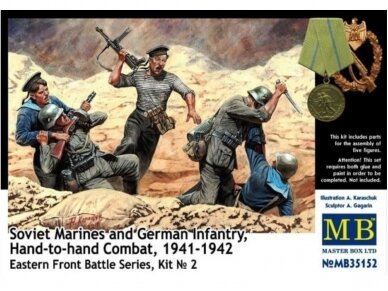 Master Box - Soviet Marines and German Infantry Hand-to-hand Combat, 1941-1942, 1/35, MB35152