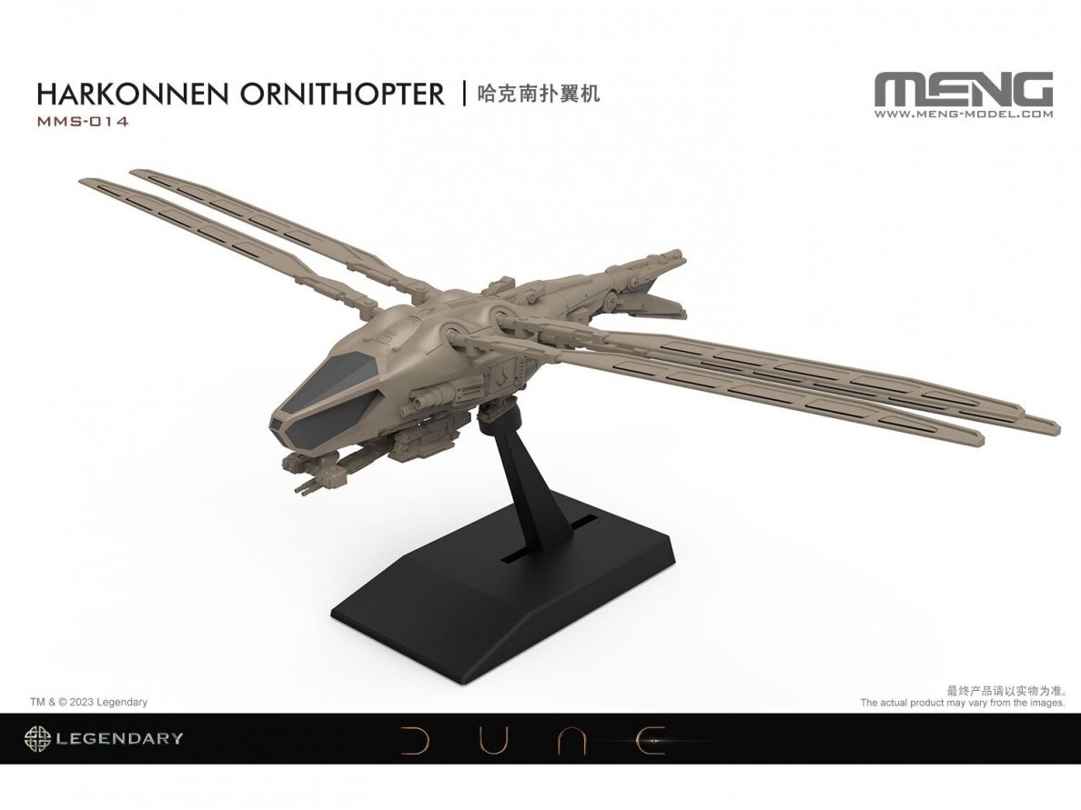 Meng Model - Dune Harkonnen Ornithopter (Spārnu platums 173 mm un garums 88 mm), MMS-014 1 Meng Model - Dune Harkonnen Ornithopter (Spārnu platums 173 mm un garums 88 mm), MMS-014 1