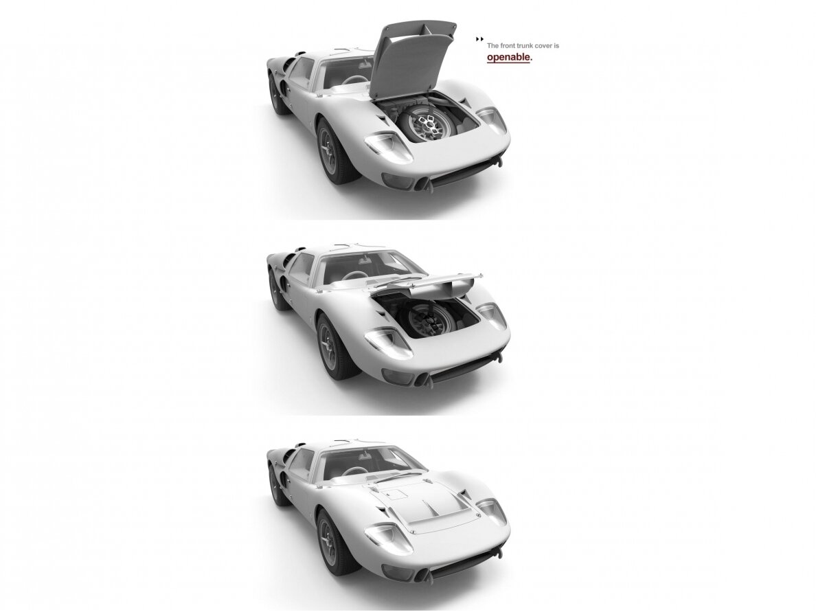 Meng Models - Ford GT40 Mk.II'66, 1/12, RS-002 1 Meng Models - Ford GT40 Mk.II'66, 1/12, RS-002 1