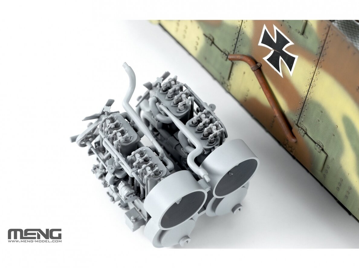 Meng Model - German A7V Tank (Krupp) & Engine, 1/35, TS-017S 8 Meng Model - German A7V Tank (Krupp) & Engine, 1/35, TS-017S 8