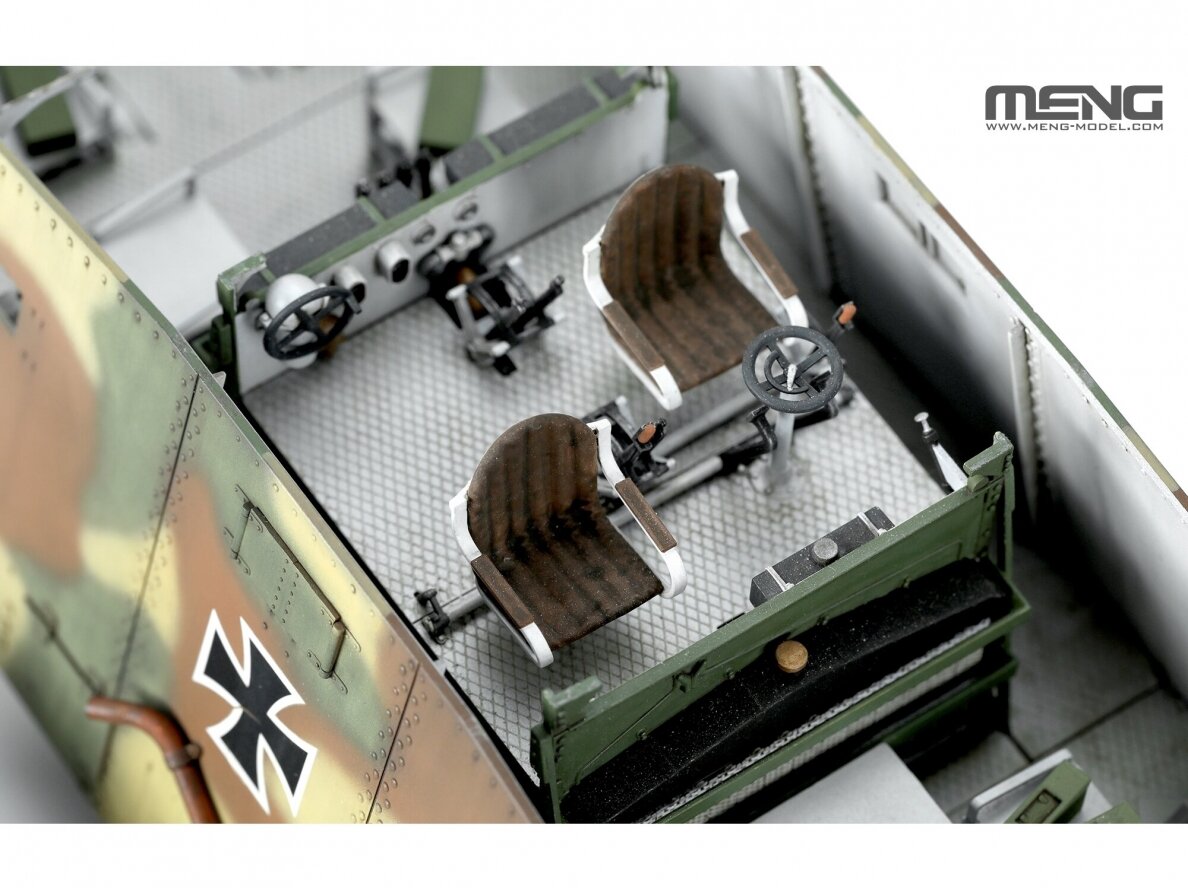 Meng Model - German A7V Tank (Krupp) & Engine, 1/35, TS-017S 6 Meng Model - German A7V Tank (Krupp) & Engine, 1/35, TS-017S 6