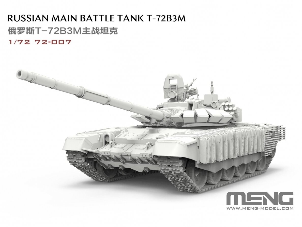 Meng Model - Russian Main Battle Tank T-72B3M, 1/72, 72-007 7 Meng Model - Russian Main Battle Tank T-72B3M, 1/72, 72-007 7