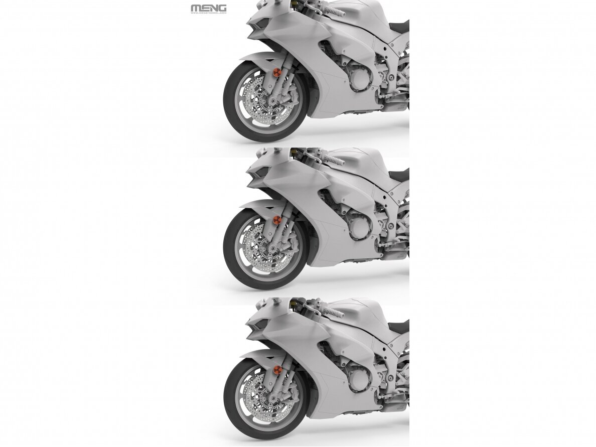 Meng Model - Kawasaki Ninja ZX-10RR, 1/9, MT-008 3 Meng Model - Kawasaki Ninja ZX-10RR, 1/9, MT-008 3