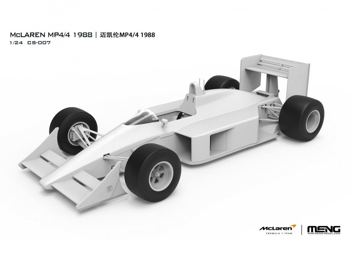 Meng Model - McLaren MP4/4 1988, 1/24, CS-007 1 Meng Model - McLaren MP4/4 1988, 1/24, CS-007 1