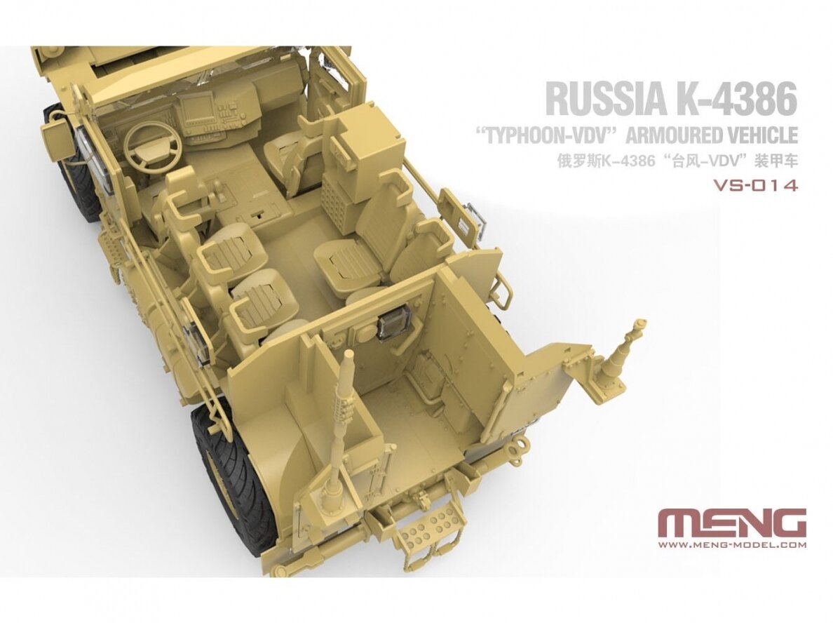 Meng Model - Russian K-4386 Typhoon-VDV Armored Vehicle, 1/35, VS-014 ...