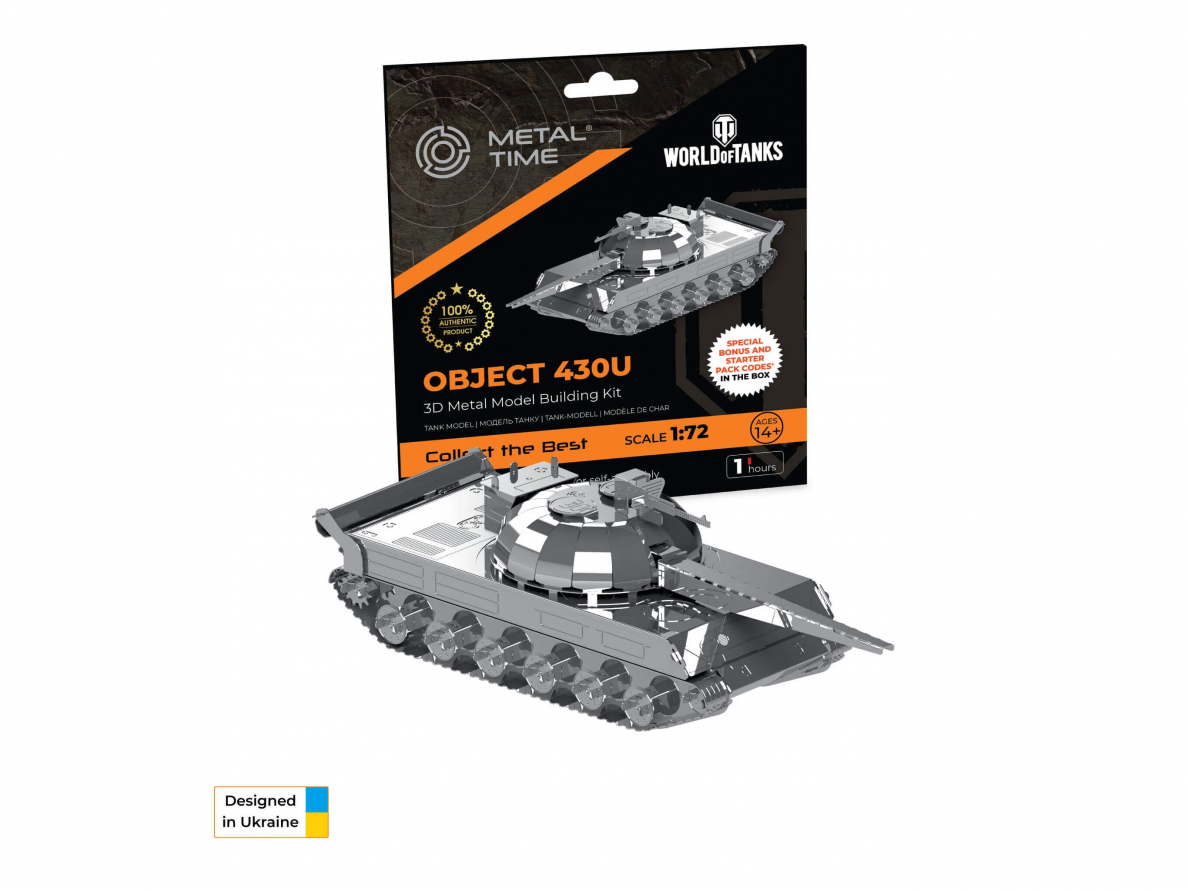 Metal Time - Konstruktorius Object 430, 1/72, WoT, World of Tanks, MT065 Metal Time - Konstruktorius Object 430, 1/72, WoT, World of Tanks, MT065