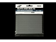 Meng Model - Nuts and Bolts SET A (large) 156 pcs. each size -1.8 / 2.2 / 2.6 mm, 1/35, SPS-004