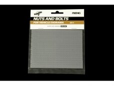 Meng Model - Nuts and Bolts SET C 156 pcs. each size -1.3 / 1.5 / 1.7 mm, 1/35, SPS-008