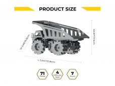 Metal Time - Konstruktorius Quarry Transporter Mining Truck (mechaninis), MT014